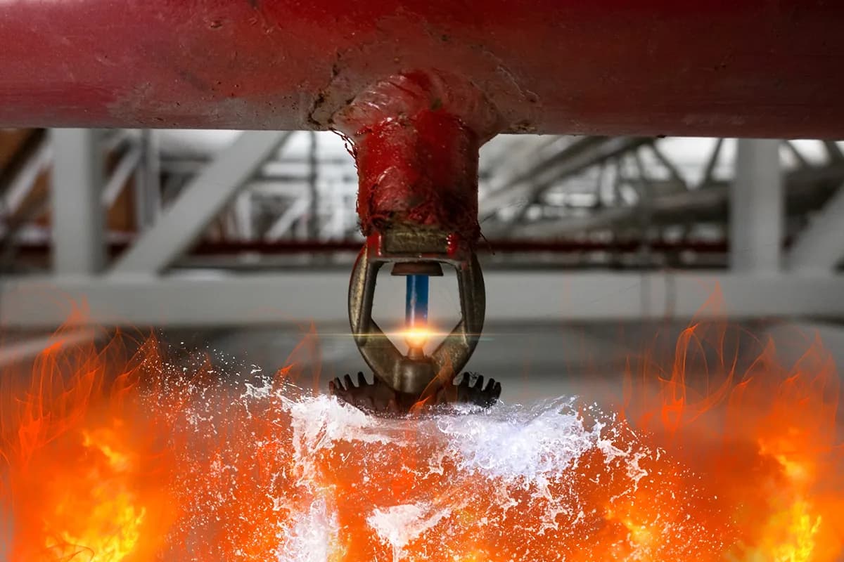 Fire Sprinkler System in Restaurant