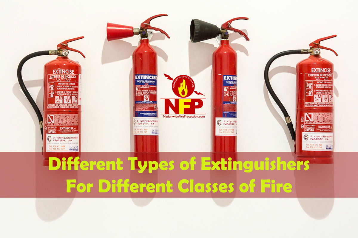 Different Types of FIre Extinguishers for Different Classes of Fire in Denver, CO